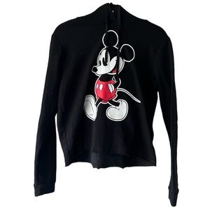 Disney black hoodie women’s size large with Mickey Mouse print
